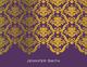 Moroccan Lace Foil Stamped Folded Note Cards with Lined Envelopes Image 2 of 8